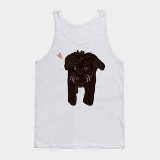 Black Poodle Mix Tank Top